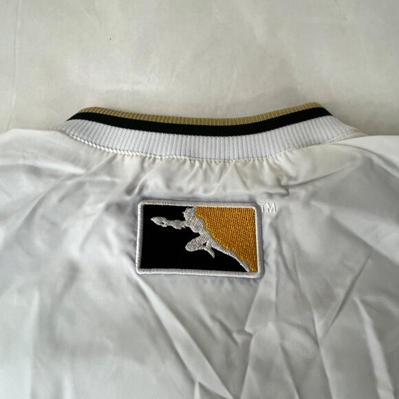 Starter Los Angeles White Gold Pullover Windbreaker Jacket Men’s SMall - Picture 7 of 9